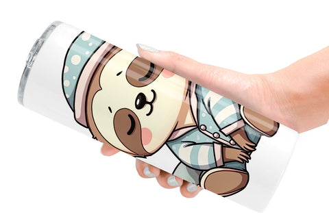 Tumbler Sleepy Sloth Sublimation artnoy 