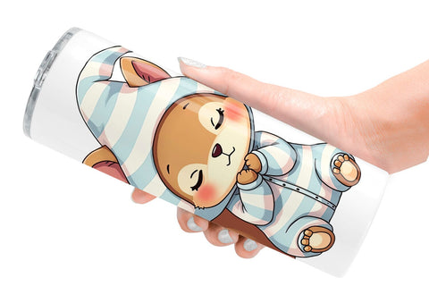 Tumbler Sleepy Squirrel Sublimation artnoy 