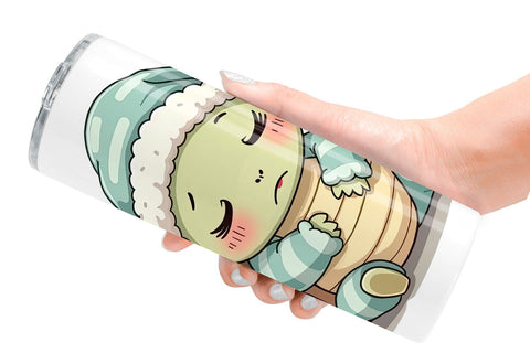 Tumbler Sleepy Turtle Sublimation artnoy 