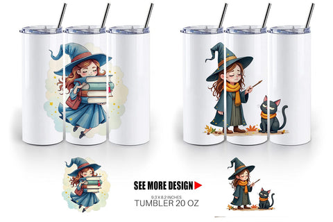 Tumbler Sleepy Witch Intern Sublimation artnoy 