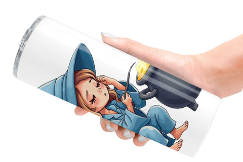 Tumbler Sleepy Witch Intern Sublimation artnoy 