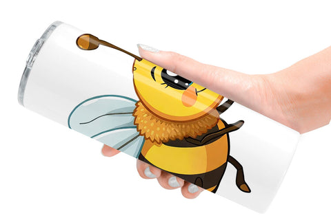 Tumbler Smiling Bee Sublimation artnoy 