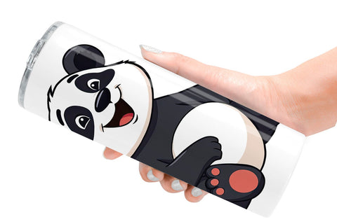 Tumbler Smiling Panda Sublimation artnoy 