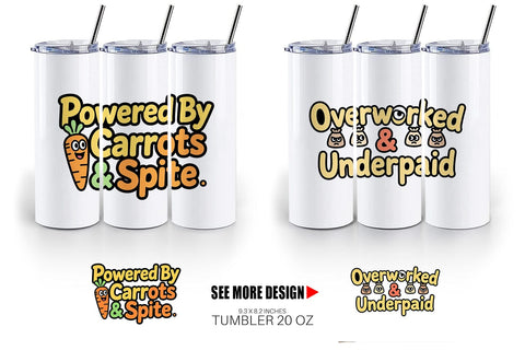 Tumbler Snarky Reindeer Holiday Sublimation artnoy 