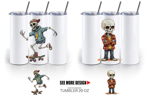 Tumbler Snarky Skeleton Sublimation artnoy 