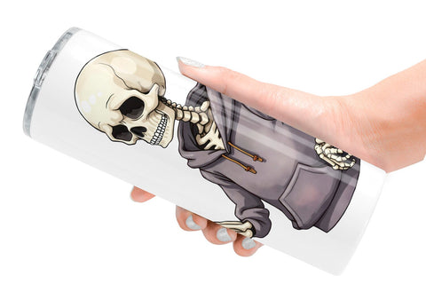 Tumbler Snarky Skeleton Sublimation artnoy 
