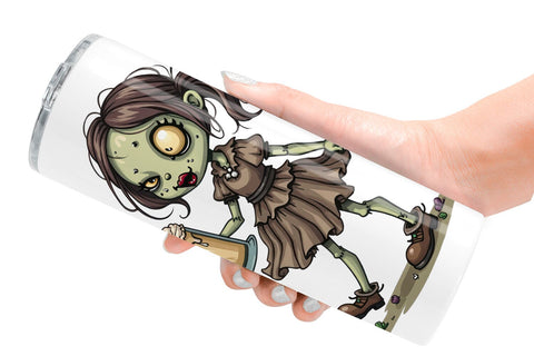 Tumbler Snarky Zombie Doll Sublimation artnoy 