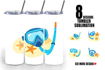 Tumbler Snorkel Mask Sublimation artnoy 