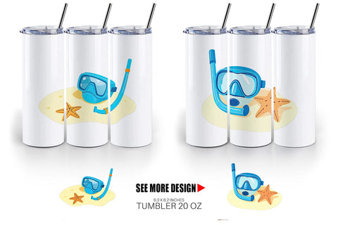 Tumbler Snorkel Mask Sublimation artnoy 