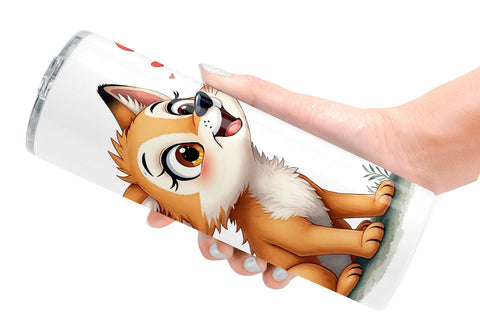 Tumbler Snow Buddies Watercolor Sublimation artnoy 