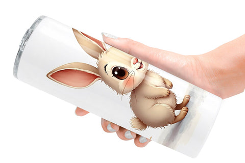 Tumbler Snowy Playtime Big-Eyed Forest Friends Sublimation artnoy 