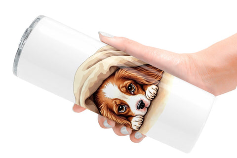 Tumbler Socially Awkward Pups Sarcastic Watercolor Sublimation artnoy 