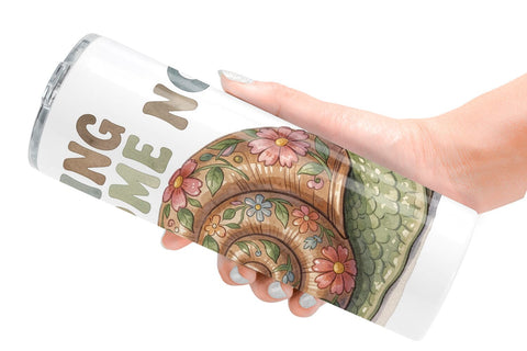 Tumbler Socially Exhausted Introvert Botanicals Sublimation artnoy 