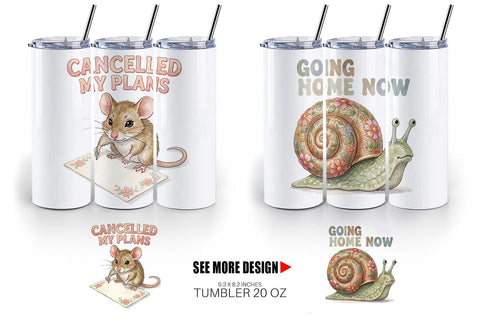 Tumbler Socially Exhausted Introvert Botanicals Sublimation artnoy 