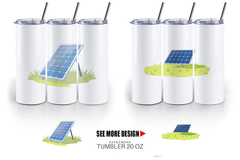 Tumbler Solar Panel Sublimation artnoy 