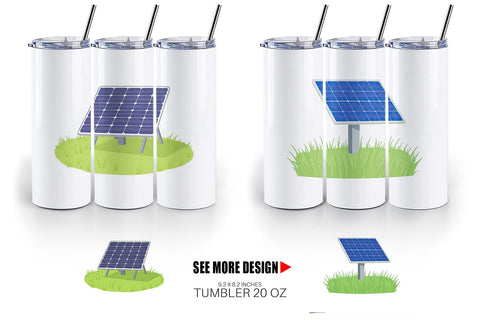 Tumbler Solar Panel Sublimation artnoy 