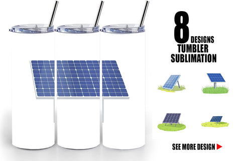 Tumbler Solar Panel Sublimation artnoy 