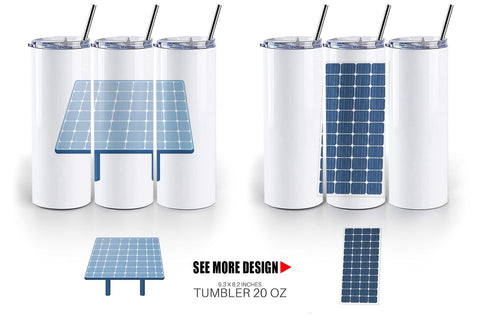 Tumbler Solar Panel Sublimation artnoy 