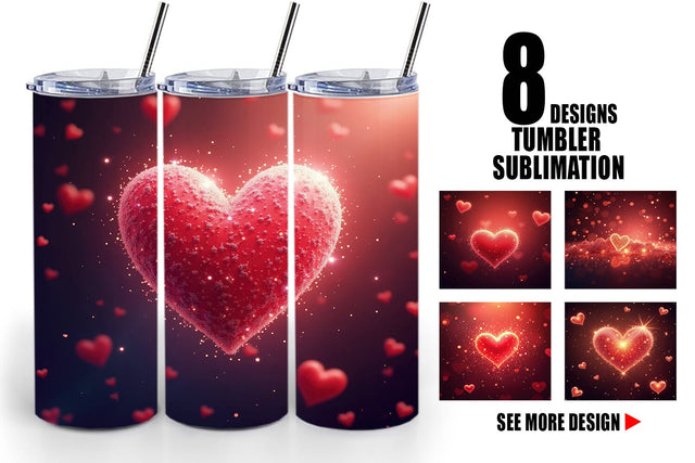 Tumbler Spark Hearts Sublimation artnoy 