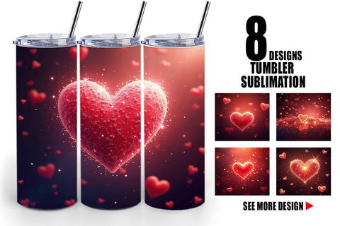 Tumbler Spark Hearts Sublimation artnoy 