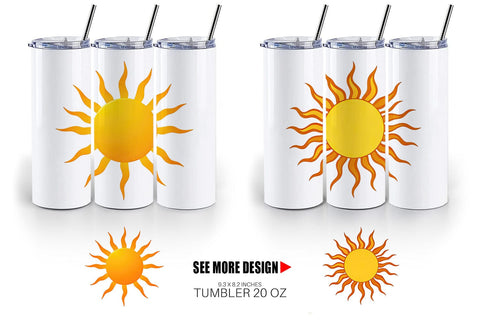 Tumbler Spiral Sun Sublimation artnoy 