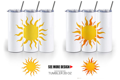 Tumbler Spiral Sun Sublimation artnoy 