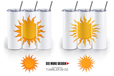 Tumbler Spiral Sun Sublimation artnoy 