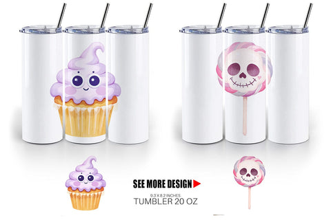 Tumbler Spooky Sweet Treats Sublimation artnoy 