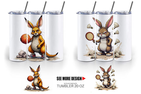 Tumbler Sports Chaos Critters Sublimation artnoy 