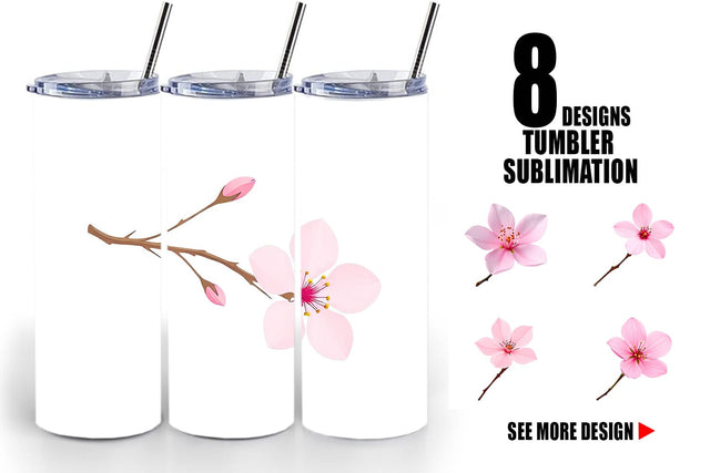 Tumbler Spring Blossom Sublimation artnoy 