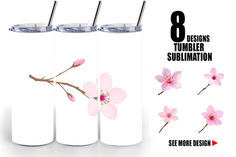 Tumbler Spring Blossom Sublimation artnoy 