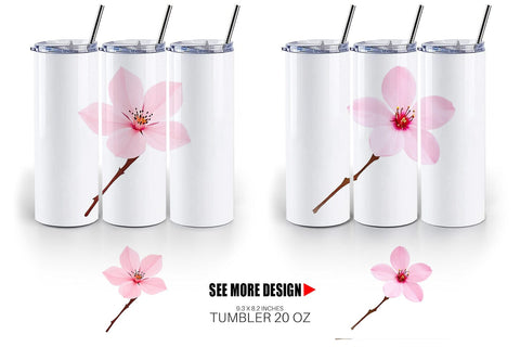 Tumbler Spring Blossom Sublimation artnoy 