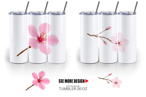 Tumbler Spring Blossom Sublimation artnoy 