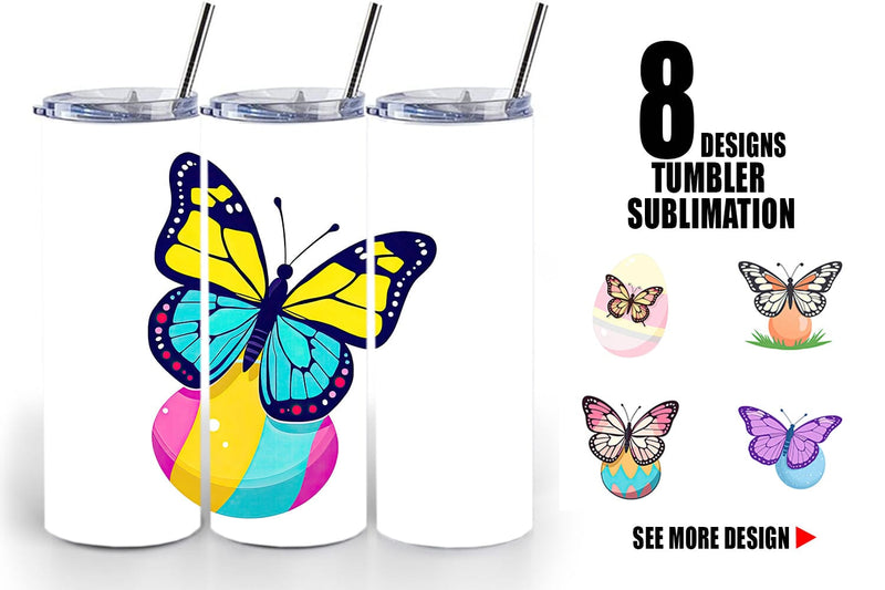 Tumbler Spring Butterfly Sublimation artnoy 