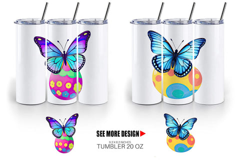 Tumbler Spring Butterfly Sublimation artnoy 