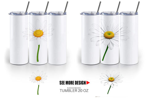 Tumbler Spring Daisy Sublimation artnoy 