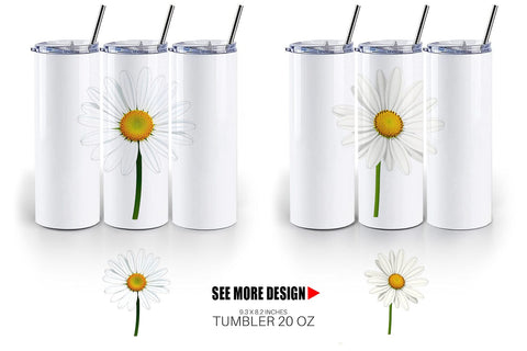 Tumbler Spring Daisy Sublimation artnoy 