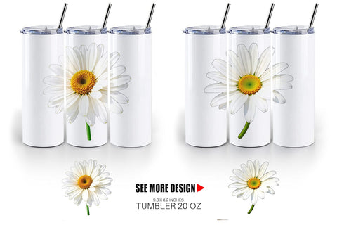 Tumbler Spring Daisy Sublimation artnoy 