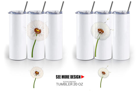 Tumbler Spring Dandelion Sublimation artnoy 