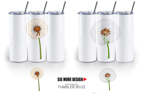 Tumbler Spring Dandelion Sublimation artnoy 