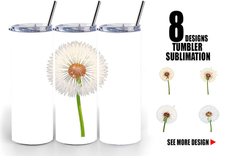 Tumbler Spring Dandelion Sublimation artnoy 