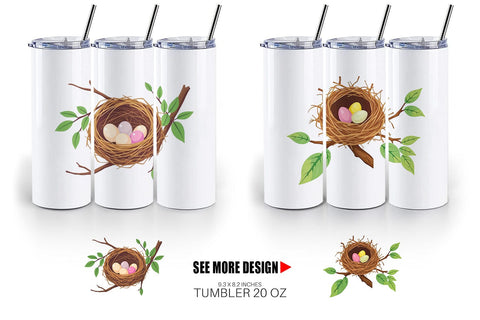 Tumbler Spring Nest Sublimation artnoy 