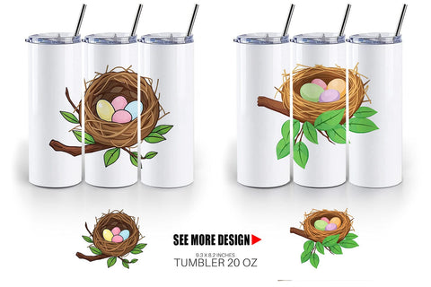Tumbler Spring Nest Sublimation artnoy 