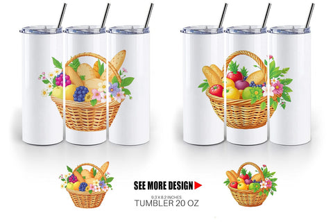 Tumbler Spring Picnic Sublimation artnoy 