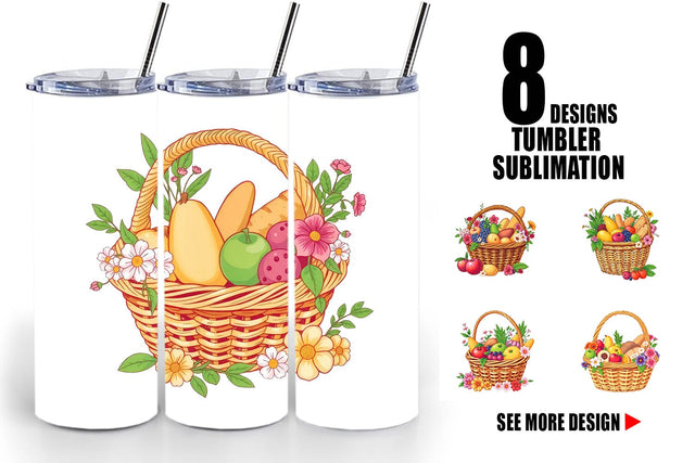 Tumbler Spring Picnic Sublimation artnoy 