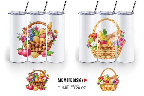 Tumbler Spring Picnic Sublimation artnoy 