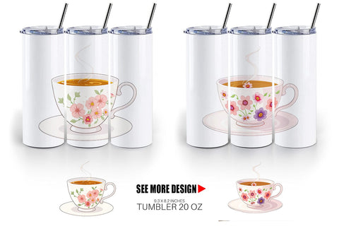 Tumbler Spring Tea Sublimation artnoy 