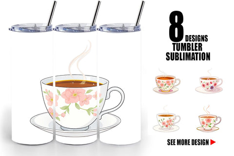 Tumbler Spring Tea Sublimation artnoy 