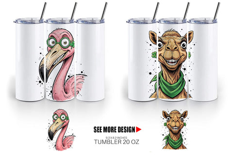 Tumbler St Paddys Animal Charms Sublimation artnoy 