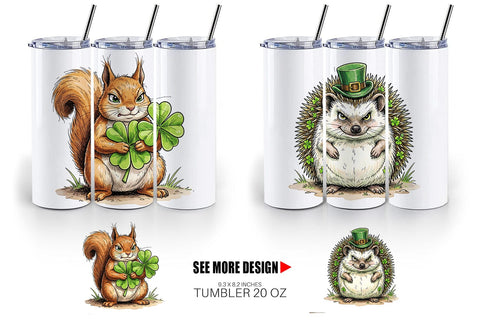 Tumbler St Paddys Animal Friends Sublimation artnoy 
